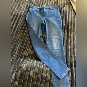 Express Women’s High Rise Skinny Jeans in Blue Wash 8R